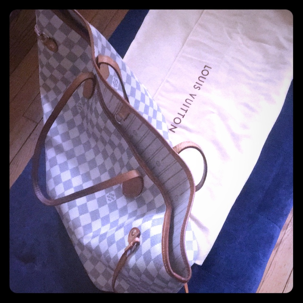 Louis Vuitton Damier Azur Neverfull GM Tote